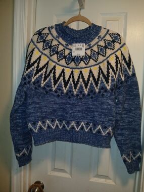 Nwt AE Fair Isle Knit Sweater Sz.S